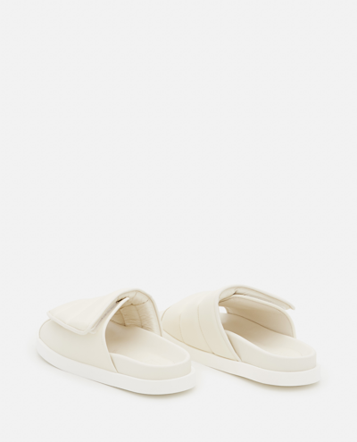 Shop Gia Borghini 10mm Nappa Slippers In White