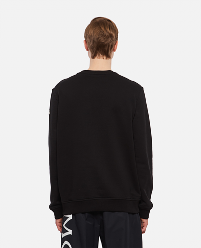 Shop Moncler Cotton Sweatshirt In Black