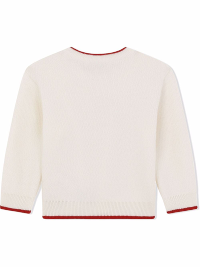 Shop Dolce & Gabbana Logo-print Wool Jumper In White
