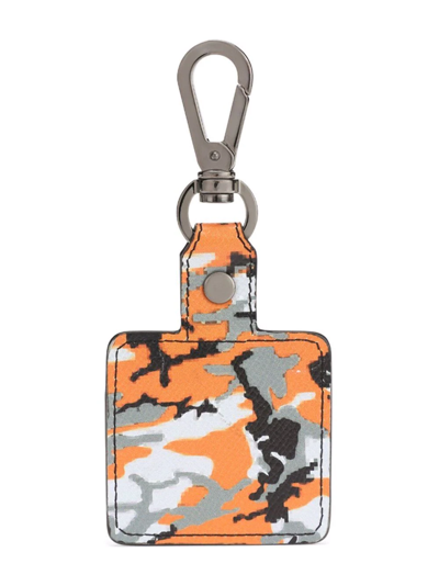 Shop Dolce & Gabbana Camouflage-print Airpods Case In Black