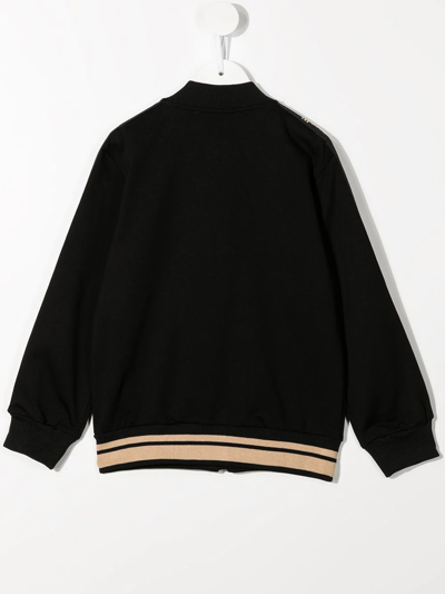 Roberto Cavalli Logo-tape Detail Sweater In Black