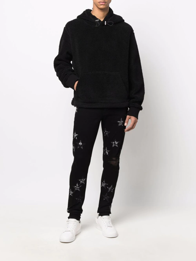 Shop Amiri Star-patch Skinny Jeans In Black