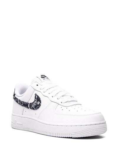 Shop Nike Air Force 1 Low '07 "black Paisley" Sneakers In White