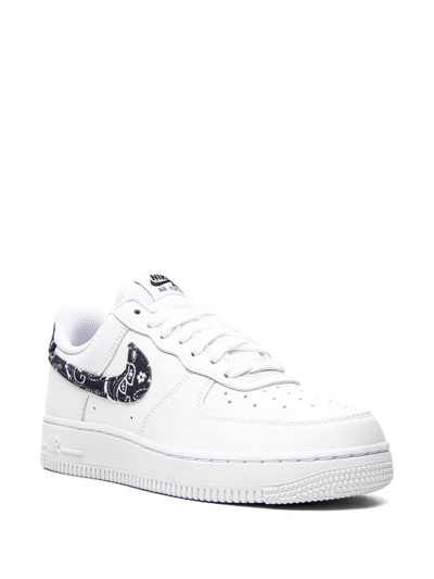 Nike Air Force 1 Low '07 "black Paisley" Sneakers In White