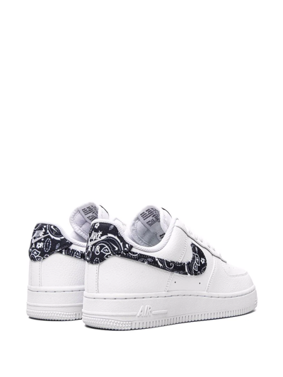 Nike Air Force 1 Low '07 "black Paisley" Sneakers In White