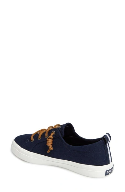 Shop Sperry Crest Vibe Slip-on Sneaker In Navy  Canvas