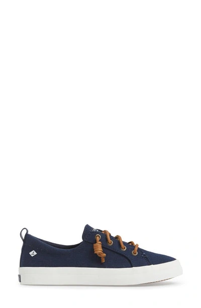 Shop Sperry Crest Vibe Slip-on Sneaker In Navy  Canvas