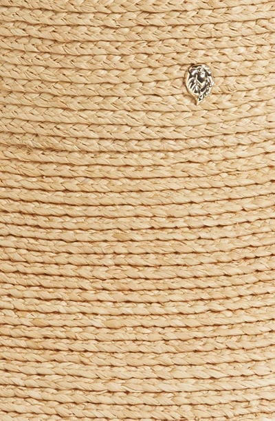 Helen Kaminski Mita Packable Raffia Visor In Natural Sand