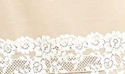 Wacoal 'embrace' Lace & Mesh Chemise In Naturally Nude/ Ivory