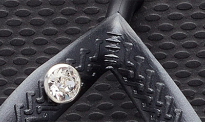 Havaianas Slim Crystal Flip Flop In Black