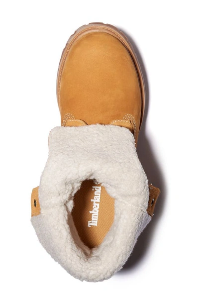 Timberland Authentic Waterproof Teddy Fleece Lined Winter Boot In Wheat Nubuck