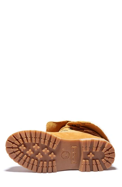 Timberland Authentic Waterproof Teddy Fleece Lined Winter Boot In Wheat Nubuck