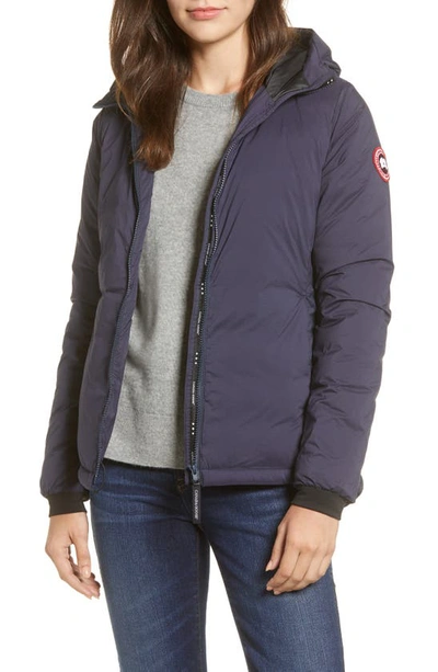 Shop Canada Goose Camp Down Hooded Water Resistant Jacket In Navy