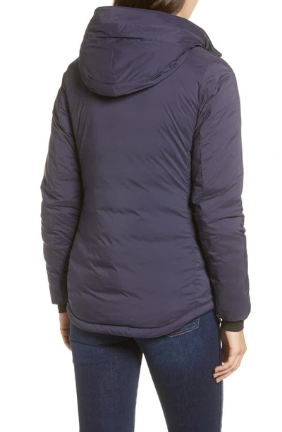 Shop Canada Goose Camp Down Hooded Water Resistant Jacket In Navy