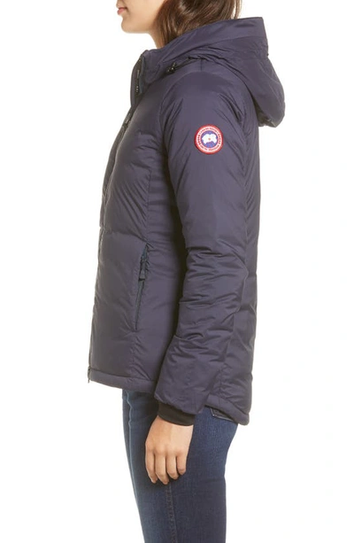 Shop Canada Goose Camp Down Hooded Water Resistant Jacket In Navy