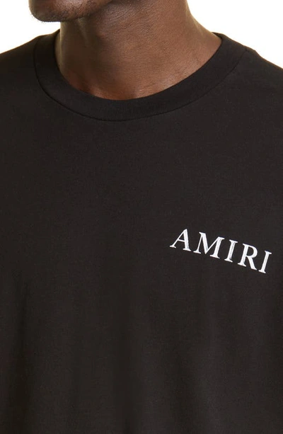 Shop Amiri Shaded Cherub Cotton Graphic Tee In Black