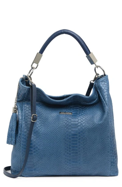 Hobo Bag In Blu Jeans