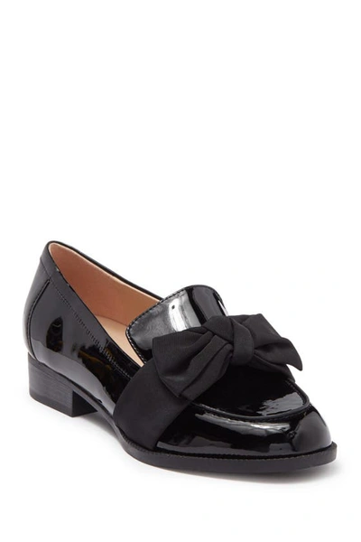 Shop Bandolino Bow Loafer In Black Patent - Blmll