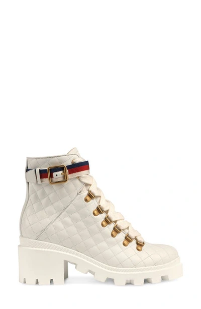 Shop Gucci Trip Hiker Boot In White