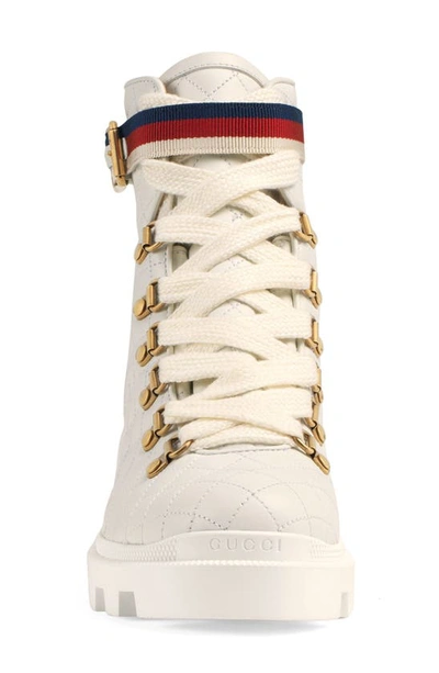 Shop Gucci Trip Hiker Boot In White