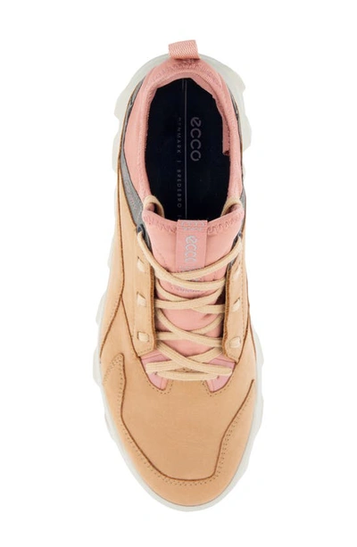 Shop Ecco Mx Lace-up Sneaker In Toffee/ Damask Rose