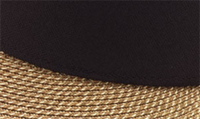 Eric Javits Squishee Straw Champ Custom Fit Visor In Black