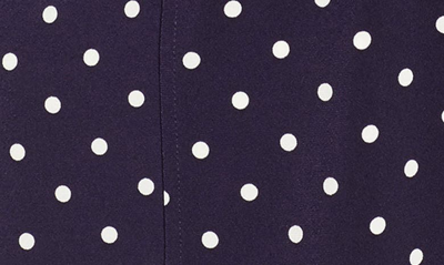 Chaus Zipper Dot Top In Evening Navy