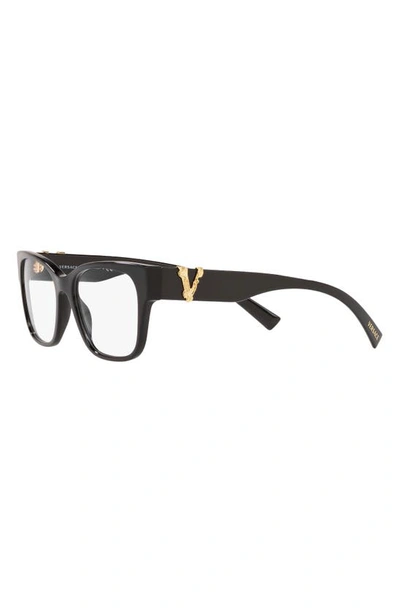 Shop Versace 54mm Square Optical Glasses In Black