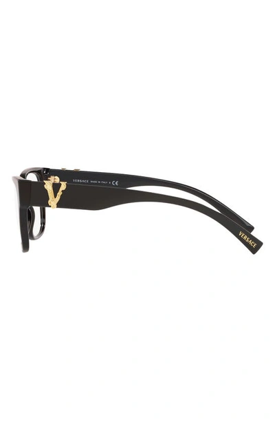 Shop Versace 54mm Square Optical Glasses In Black