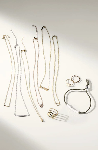 Bony Levy Stick Pavé Diamond Bar Necklace In Yellow Gold
