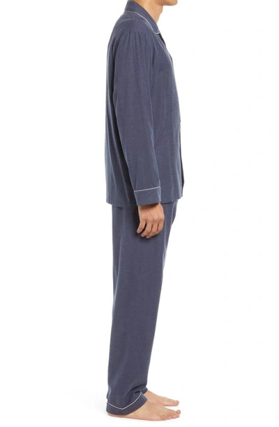 Shop Majestic Citified Cotton Pajamas In Classic Blue