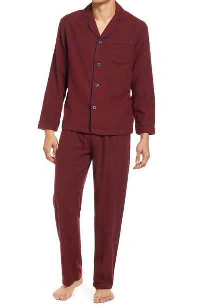 Shop Majestic Citified Cotton Pajamas In Cabernet