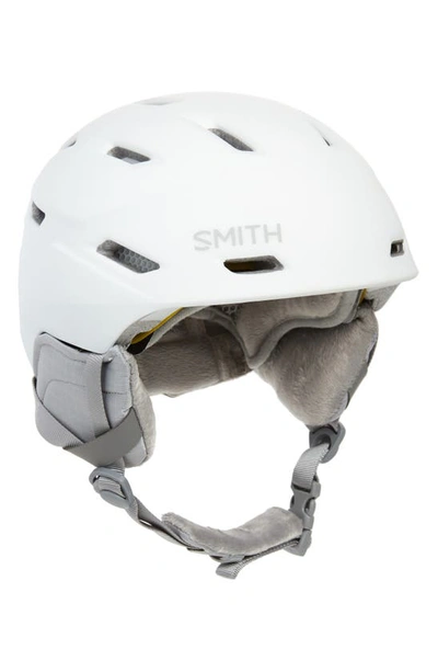 Shop Smith Prospect Junior Snow Helmet With Mips In Matte White