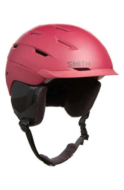 Shop Smith Liberty Snow Helmet With Mips In Matte Merlot
