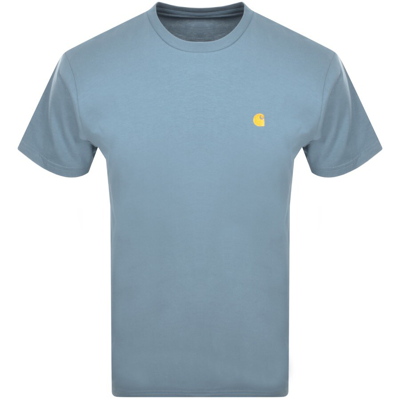 Shop Carhartt Chase T Shirt Blue
