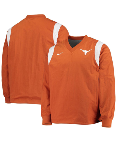 Shop Nike Men's Texas Orange Texas Longhorns Rev Pullover Windbreaker Jacket