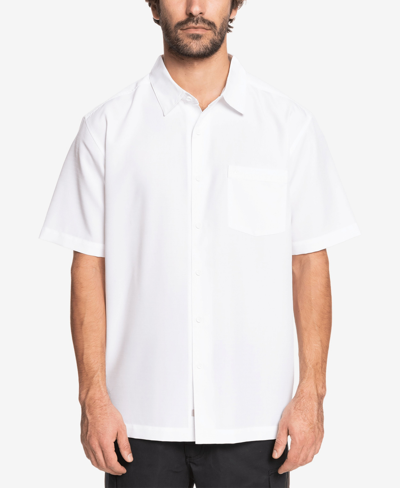 Shop Quiksilver Waterman Men's Centinela Shirt In Wbb-white