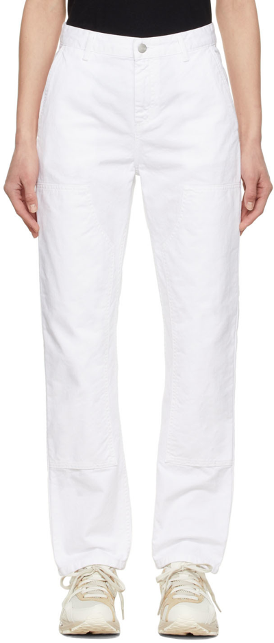 Shop Carhartt White Sonora Jeans In White Worn