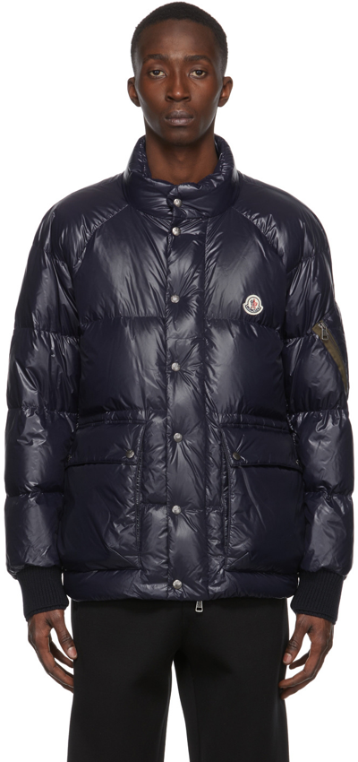 Shop Moncler Navy Martineau Down Jacket In 778 Navy