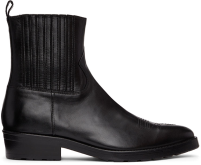 Shop Toga Virilis Black Leather Boots