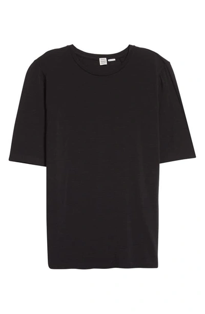 Shop Totême Thin Stretch Wool T-shirt In Black