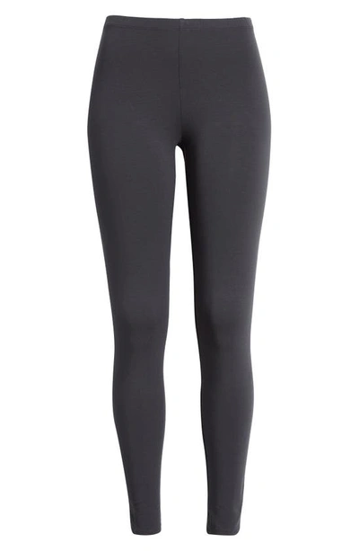 Shop Eileen Fisher Ankle Leggings In Graphite
