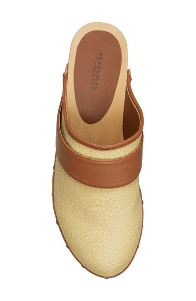 Shop Aerosoles Pedro Clog In Natural Combo Vegan Raffia