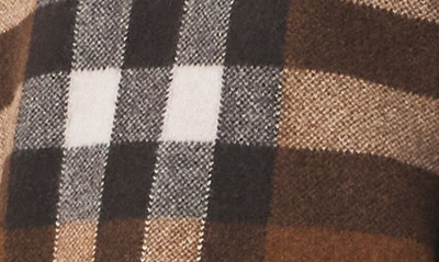 Shop Burberry Darla Check Jacquard Wool & Cashmere Sweater In Dark Birch Brown