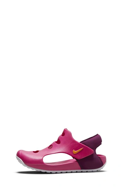Shop Nike Sunray Protect 3 Sandal In Pink/ Kumquat/ Sangria/ White