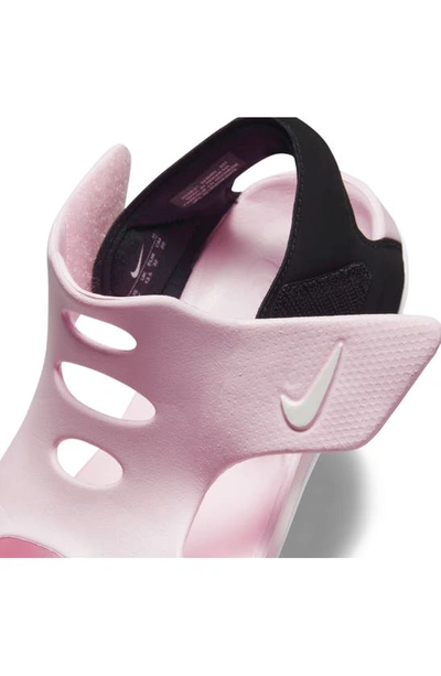Shop Nike Sunray Protect 3 Sandal In Pink Foam / White/ Black