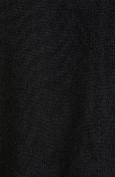 Shop Khaite Jo Shrunken Stretch Cashmere Polo Sweater In Black