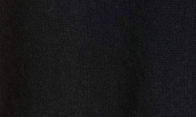 Shop Khaite Jo Shrunken Stretch Cashmere Polo Sweater In Black