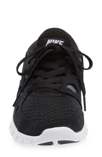 Shop Nike Free Run 2 Sneaker In Black/ White/ Dark Grey