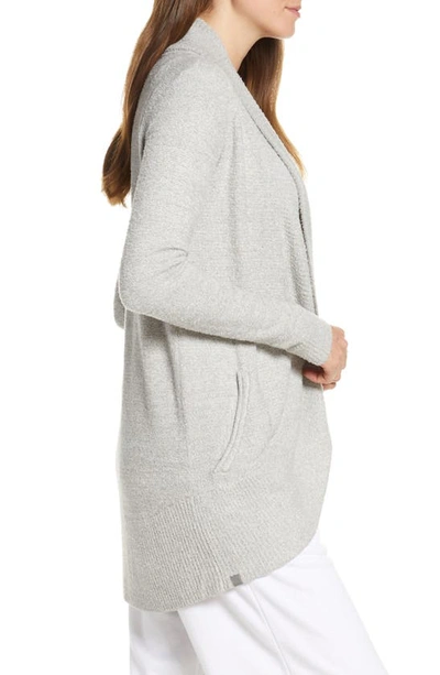Shop Barefoot Dreams Cozychic Lite® Circle Cardigan In He Pewter/ Pearl